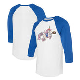 Texas Rangers Tiny Turnip Unisex Unicorn 3/4-Sleeve Raglan T-Shirt | MLB Online