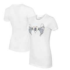 Detroit Tigers Tiny Turnip Women's Angel Wings T-Shirt | MLB Outlet