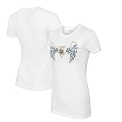 San Diego Padres Tiny Turnip Women's Angel Wings T-Shirt | MLB Discount