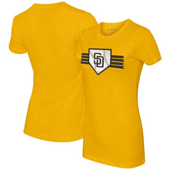 San Diego Padres Tiny Turnip Women's Base Stripe T-Shirt | MLB Discount