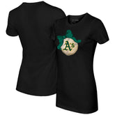 Athletics Tiny Turnip Women's Baseball Bow T-Shirt | MLB Shop