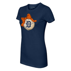 Detroit Tigers Tiny Turnip Women's Baseball Bow T-Shirt | MLB Online