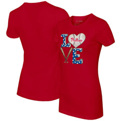 Philadelphia Phillies Tiny Turnip Women's Baseball Love T-Shirt | MLB Outlet