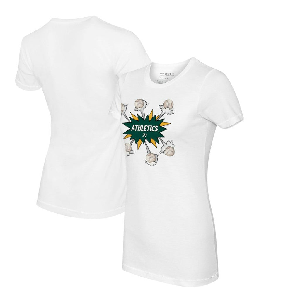 Athletics Tiny Turnip Women's Baseball Pow T-Shirt | MLB On Sale