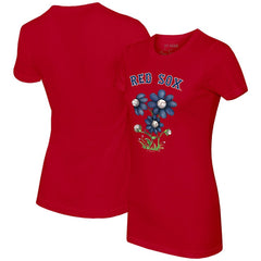 Boston Red Sox Tiny Turnip Women's Blooming Baseballs T-Shirt | MLB US