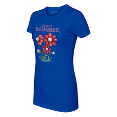 Texas Rangers Tiny Turnip Women's Blooming Baseballs T-Shirt | MLB For sale