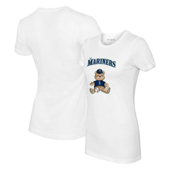 Seattle Mariners Tiny Turnip Women's Teddy Boy T-Shirt | MLB New