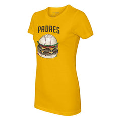 San Diego Padres Tiny Turnip Women's Burger T-Shirt | MLB Outlet