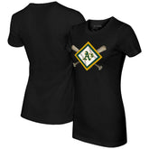 Athletics Tiny Turnip Women's Diamond Cross Bats T-Shirt | MLB Online