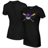 Colorado Rockies Tiny Turnip Women's Hat Crossbats T-Shirt | MLB New