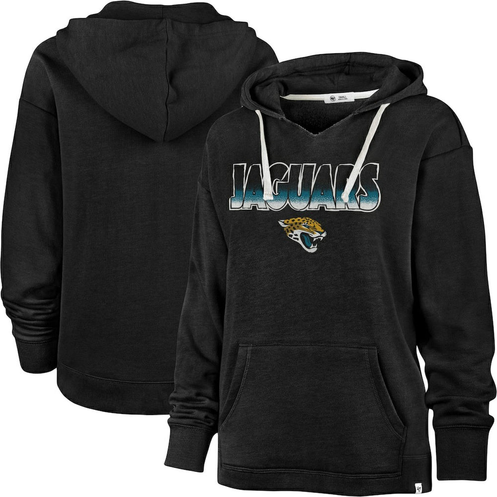 Jacksonville Jaguars 47 brand '47 Women's Color Rise Kennedy Pullover Hoodie