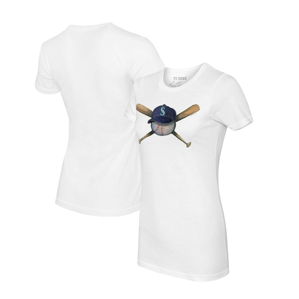 Seattle Mariners Tiny Turnip Women's Hat Crossbats T-Shirt | MLB Outlet