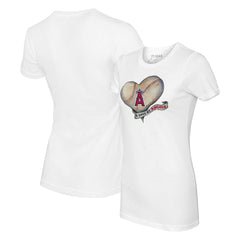 Los Angeles Angels Tiny Turnip Women's Heart Banner T-Shirt | MLB Online