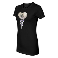 Colorado Rockies Tiny Turnip Women's Heart Lolly T-Shirt | MLB Sale