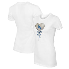 Los Angeles Dodgers Tiny Turnip Women's Heart Lolly T-Shirt | MLB Outlet