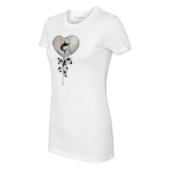 Miami Marlins Tiny Turnip Women's Heart Lolly T-Shirt | MLB US