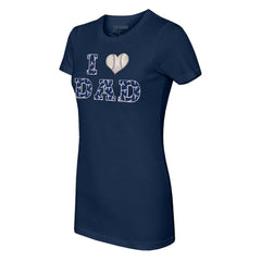 Atlanta Braves Tiny Turnip Women's I Love Dad T-Shirt | MLB Outlet