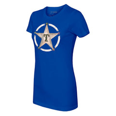 Texas Rangers Tiny Turnip Women's Military Star T-Shirt | MLB Outlet