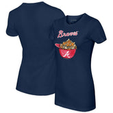 Atlanta Braves Tiny Turnip Women's Nacho Helmet T-Shirt | MLB Shop