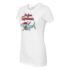 St. Louis Cardinals Tiny Turnip Women's Shark Logo T-Shirt | MLB New