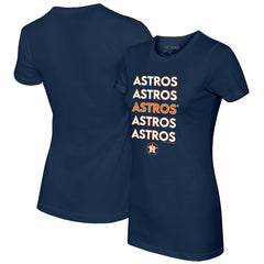 Houston Astros Tiny Turnip Women's Stacked T-Shirt | MLB US