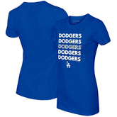 Los Angeles Dodgers Tiny Turnip Women's Stacked T-Shirt | MLB Online