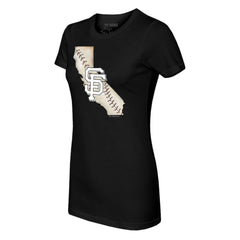 San Francisco Giants Tiny Turnip Women's State Outline T-Shirt | MLB New