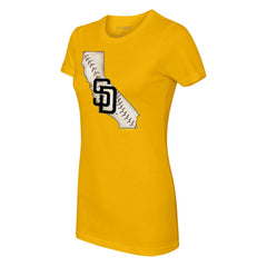 San Diego Padres Tiny Turnip Women's State Outline T-Shirt | MLB Shop