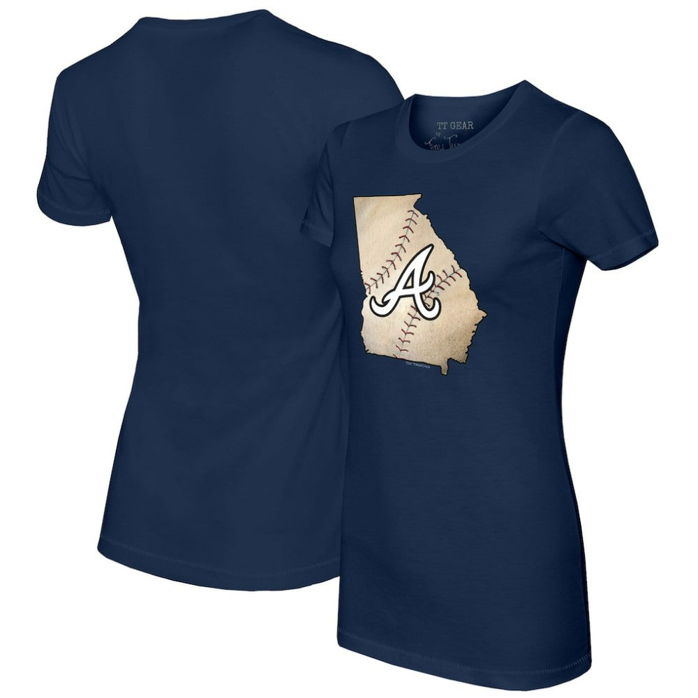 Atlanta Braves Tiny Turnip Women's State Outline T-Shirt | MLB Online
