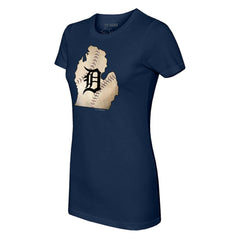 Detroit Tigers Tiny Turnip Women's State Outline T-Shirt | MLB For sale