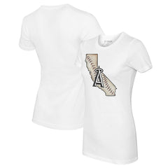 Los Angeles Angels Tiny Turnip Women's State Outline T-Shirt | MLB Outlet