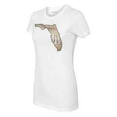 Tampa Bay Rays Tiny Turnip Women's State Outline T-Shirt | MLB US