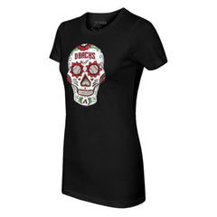 Arizona Diamondbacks Tiny Turnip Women's Sugar Skull T-Shirt | MLB Discount