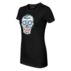 Miami Marlins Tiny Turnip Women's Sugar Skull T-Shirt | MLB US