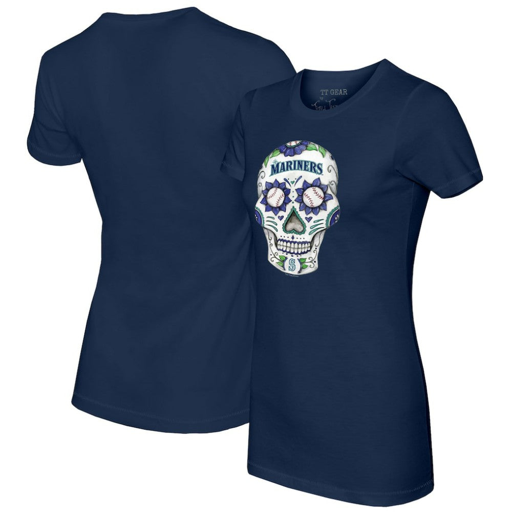Seattle Mariners Tiny Turnip Women's Sugar Skull T-Shirt | MLB Near me