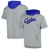 Chicago Cubs Mitchell & Ness Postgame Short Sleeve Pullover Hoodie | MLB On Sale
