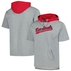 St. Louis Cardinals Mitchell & Ness Postgame Short Sleeve Pullover Hoodie | MLB US
