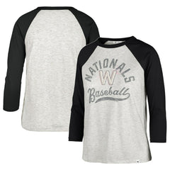 Washington Nationals '47 Women's City Connect Retro Daze Ava Raglan 3/4-Sleeve T-Shirt | MLB Sale