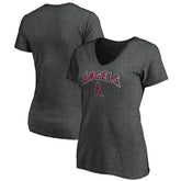 Los Angeles Angels Women's Core Team Lock Up V-Neck T-Shirt | MLB Outlet