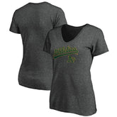 Athletics Women's Core Team Lock Up V-Neck T-Shirt | MLB New