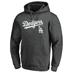 Los Angeles Dodgers Team Lock Up Wordmark Pullover Hoodie | MLB Online