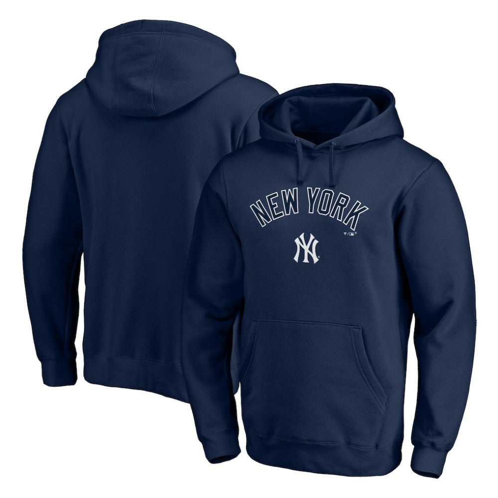 New York Yankees Team Lock Up Wordmark Pullover Hoodie | MLB On Sale