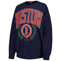 Boston Red Sox Mitchell & Ness Women's Logo Lt 2.0 Pullover Sweatshirt | MLB On Sale