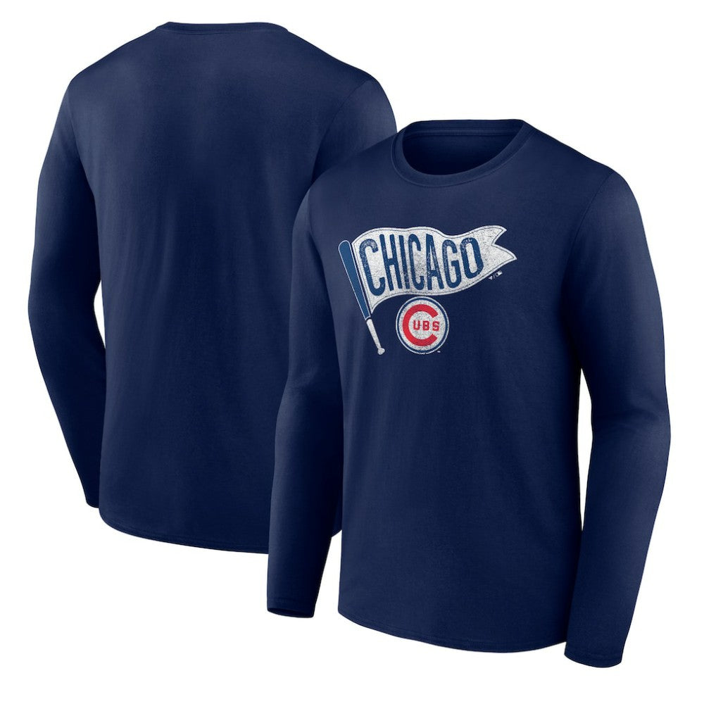 Chicago Cubs Flag Long Sleeve T-Shirt | MLB Sale