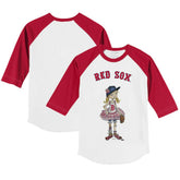 Boston Red Sox Tiny Turnip Youth Babes 3/4-Sleeve Raglan T-Shirt | MLB US