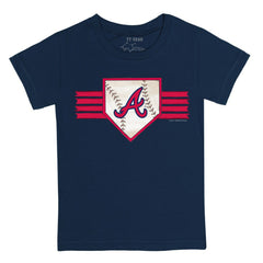 Atlanta Braves Tiny Turnip Youth Base Stripe T-Shirt | MLB New