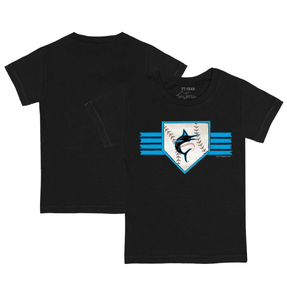 Miami Marlins Tiny Turnip Youth Base Stripe T-Shirt | MLB For sale