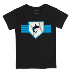 Miami Marlins Tiny Turnip Youth Base Stripe T-Shirt | MLB For sale