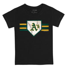 Athletics Tiny Turnip Youth Base Stripe T-Shirt | MLB Shop