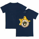 Milwaukee Brewers Tiny Turnip Youth Baseball Bow T-Shirt | MLB Online
